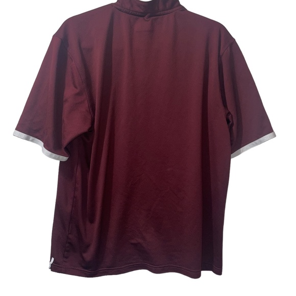 Men's Adidas Texas A&M Aggies University Climate Polo Shirt Top Sz M - Picture 3 of 4